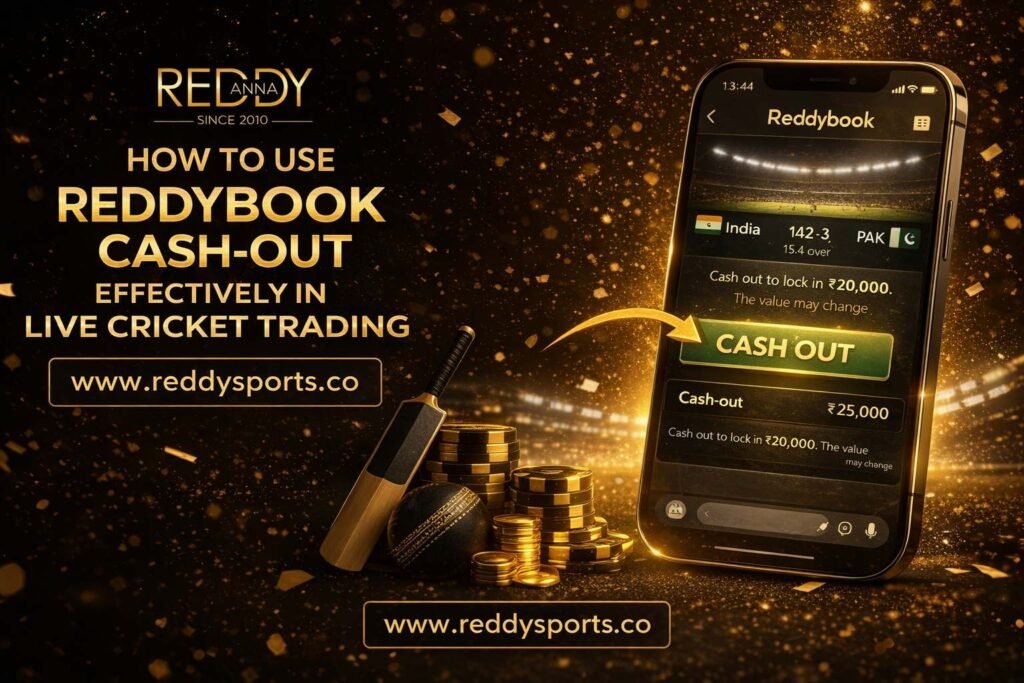 How to Use Reddybook Cash-Out Effectively in Live Cricket Trading