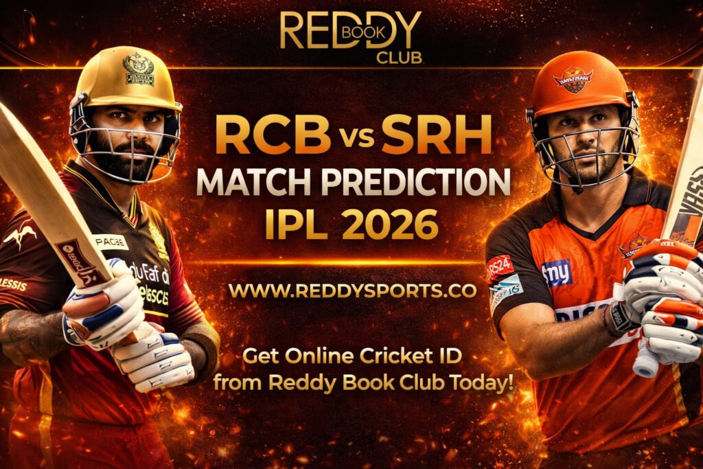 Reddy Book Club RCB vs SRH Match Prediction IPL 2026