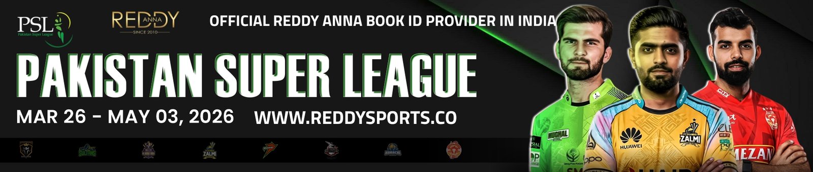 psl 2026 reddy anna book betting