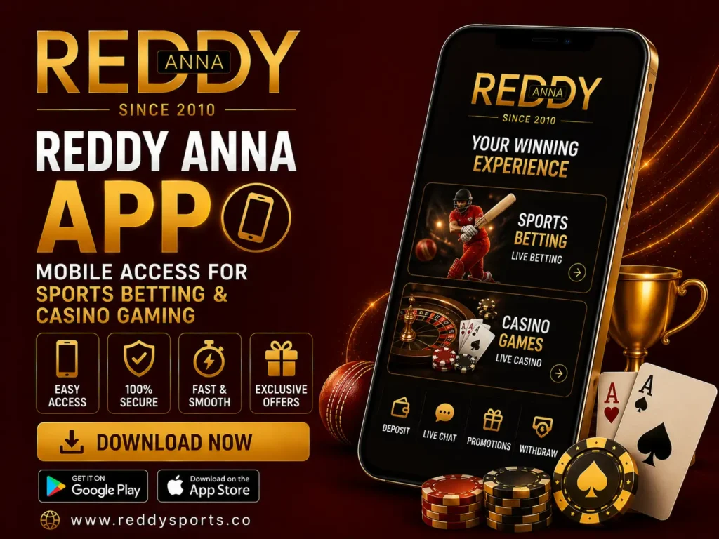 Reddy Anna App – Mobile Access for Sports Betting & Casino Gaming
