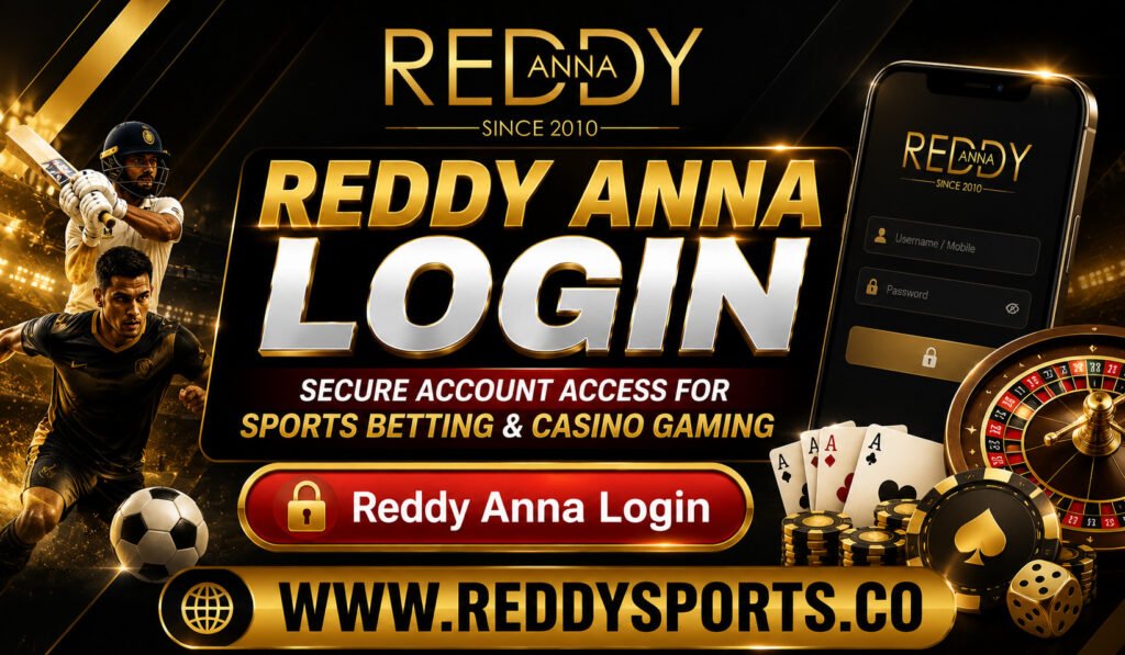Reddy Anna Login – Secure Account Access for Sports Betting & Casino Gaming​