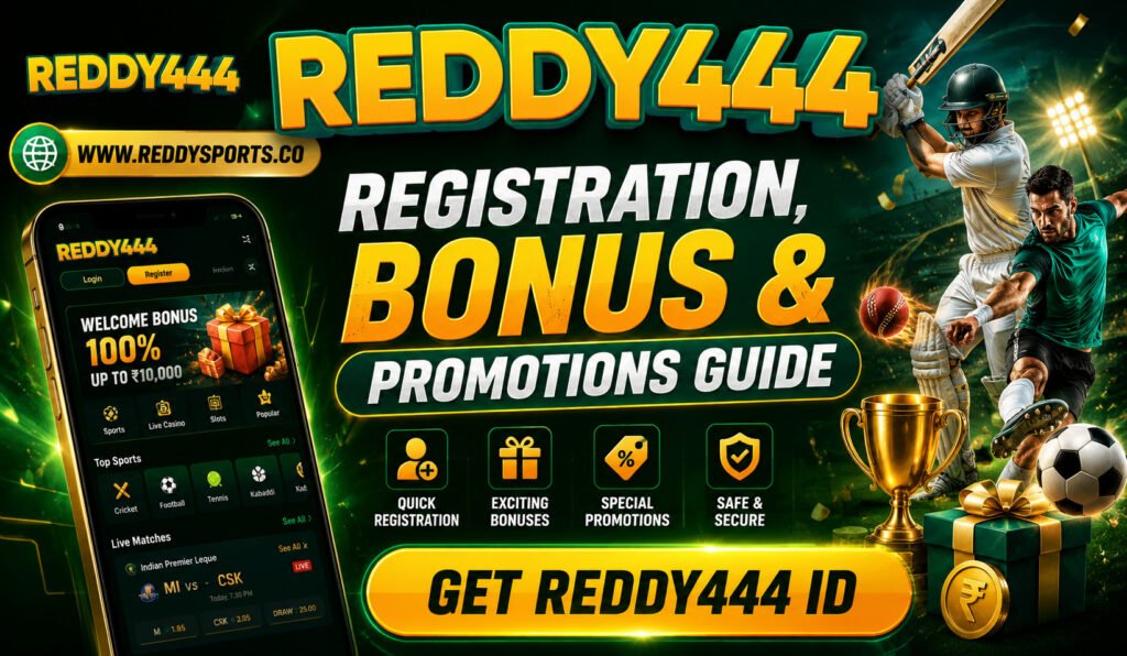 Reddy444 Registration, Bonus and Promotions Guide